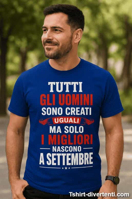 Maglietta divertente uomini migliori con mese a scelta