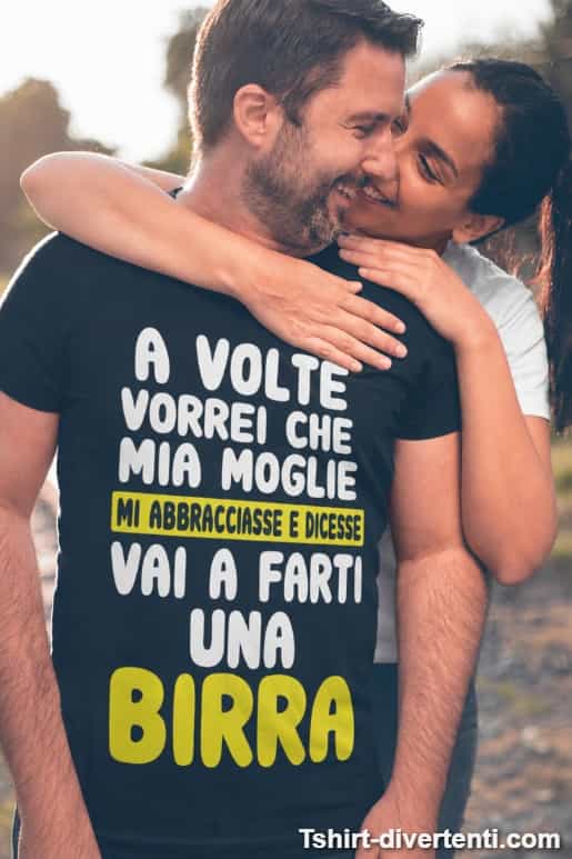 Maglietta divertente vai a farti una birra