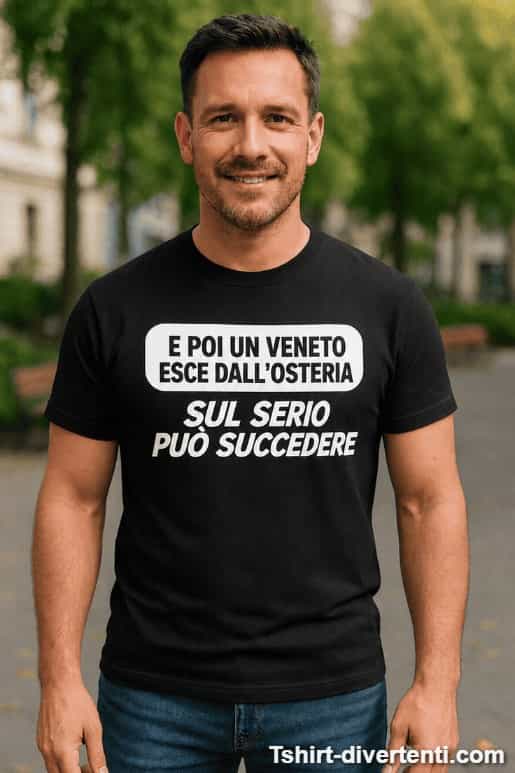 Maglietta divertente veneto esce dall'osteria