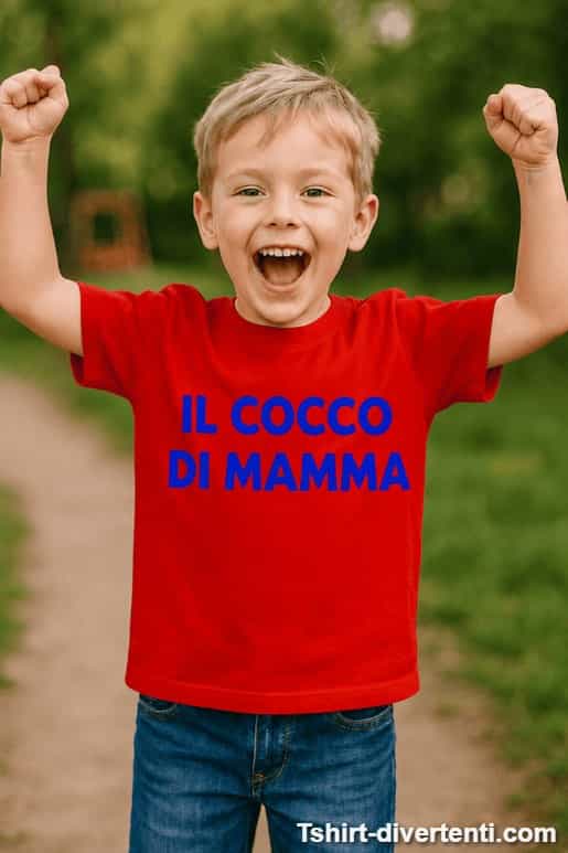 Maglietta per bambini il cocco di mamma