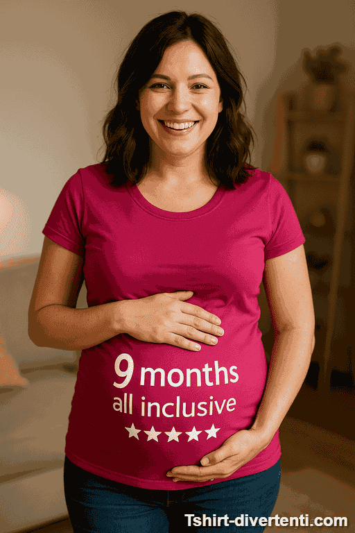 Maglietta premaman 9 months all inclusive