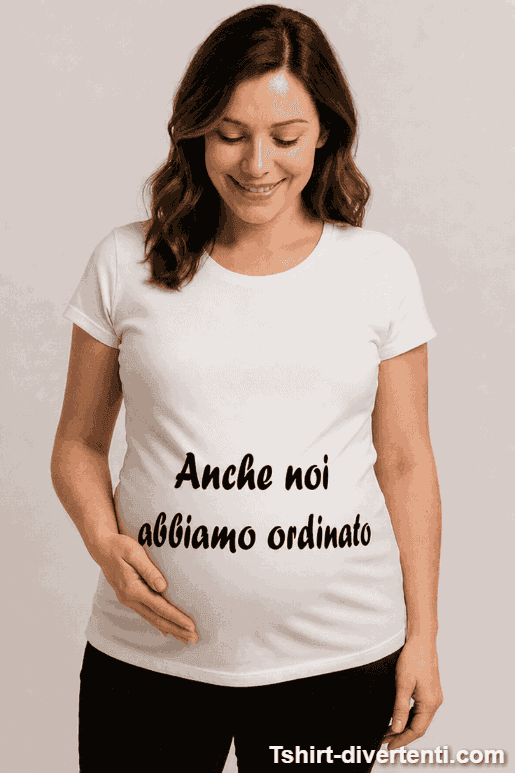 Maglietta premaman anche noi abbiamo ordinato