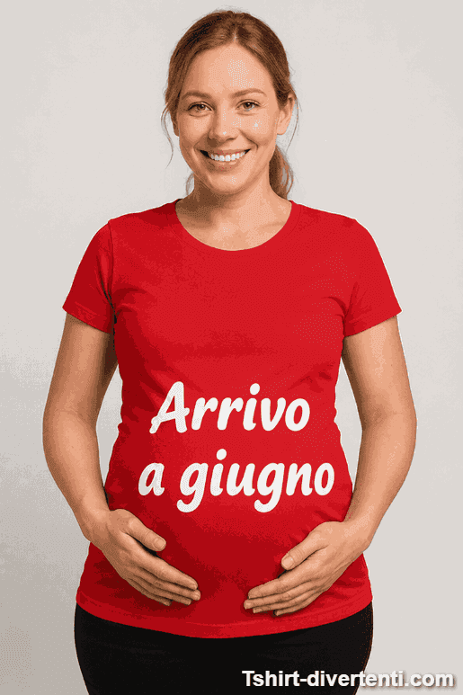 Maglietta premaman arrivo a giugno