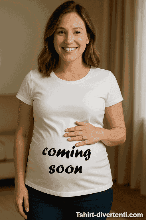 Maglietta premaman coming soon