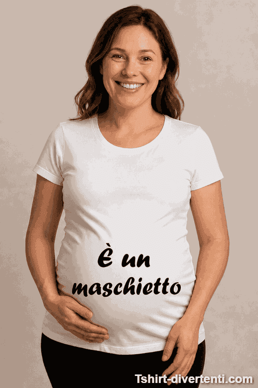 Maglietta premaman è un maschietto