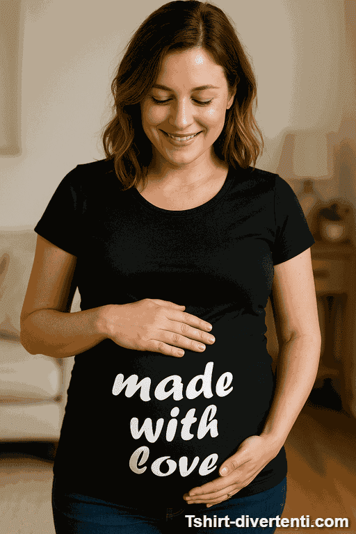 Maglietta premaman made with love