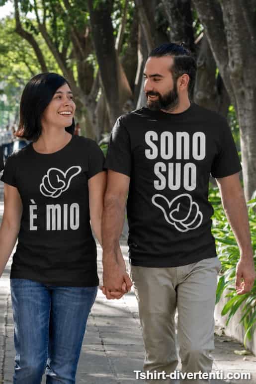 Magliette di coppia è mio sono suo