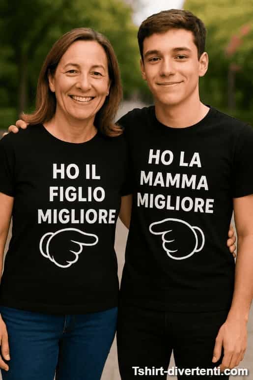 Magliette di coppia mamma e figlio migliori