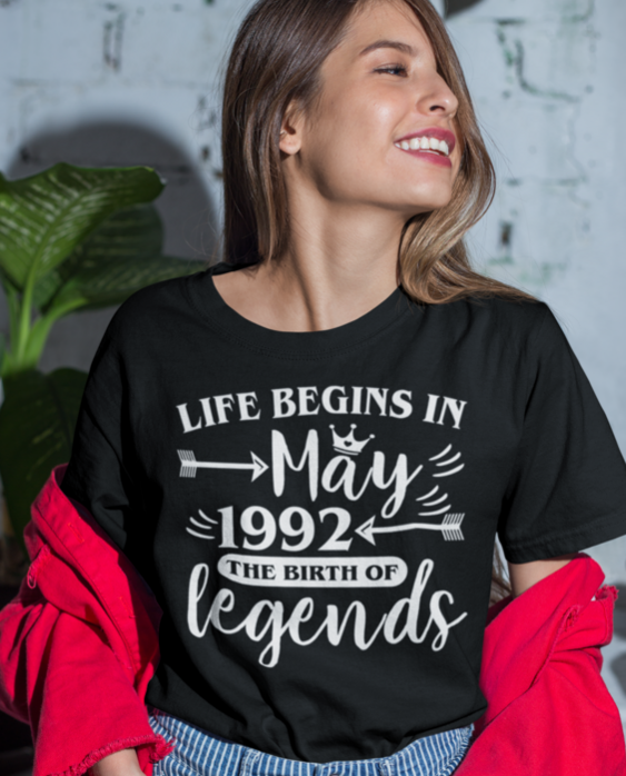 Life Begins In May 1992 - Maglietta