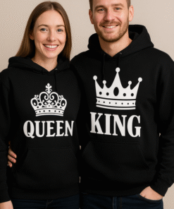 KING & QUEEN - Felpa con cappuccio