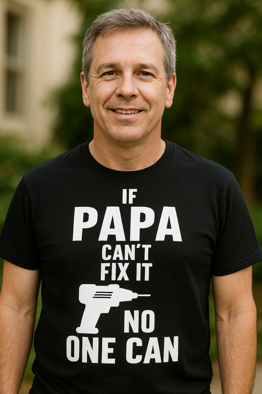 Papa Fix It! - Maglietta