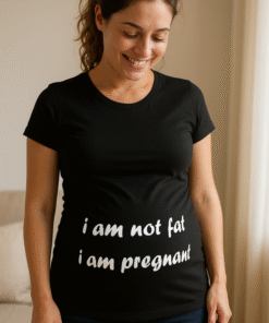I am not fat I am pregnant - Maglietta premaman