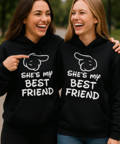 SHE'S MY BEST FRIEND - Felpa con cappuccio (set)