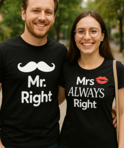 Mr. Right / Mrs ALWAYS Right - Magliette (Set)