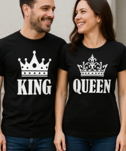 KING QUEEN - Maglietta (set per coppia)