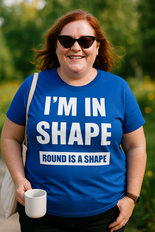 I'M IN SHAPE ROUND IS A SHAPE - Maglietta