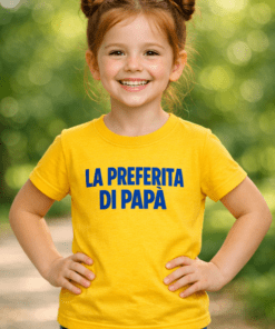 Maglietta bimbi divertente La Preferita di Papà