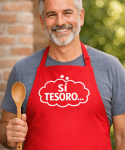 Grembiule divertente "SÌ TESORO..."