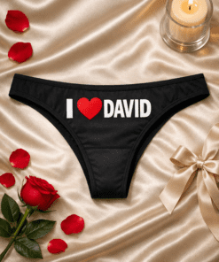 Perizoma da donna I LOVE (nome a scelta)