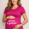 Maglietta premaman “Arrivo a gennaio”
