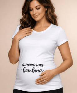 Maglietta premaman “Avremo una bambina”