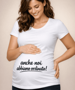 Maglietta premaman “Anche noi abbiamo ordinato”