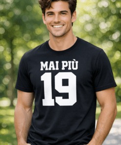 Maglietta divertente MAI PIÙ 19