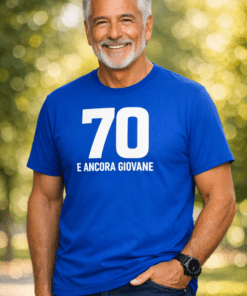 Maglietta divertente 70 e ancora giovane