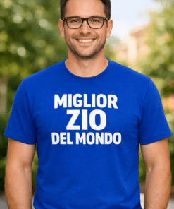 Maglietta divertente "MIGLIOR ZIO DEL MONDO"