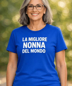 Maglietta divertente LA MIGLIORE NONNA DEL MONDO