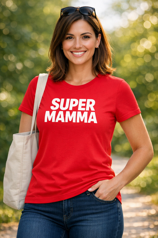 Maglietta divertente SUPER MAMMA