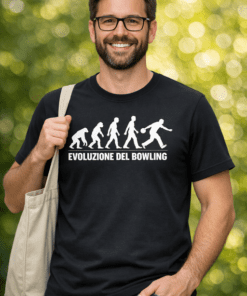Maglietta divertente Evoluzione del Bowling