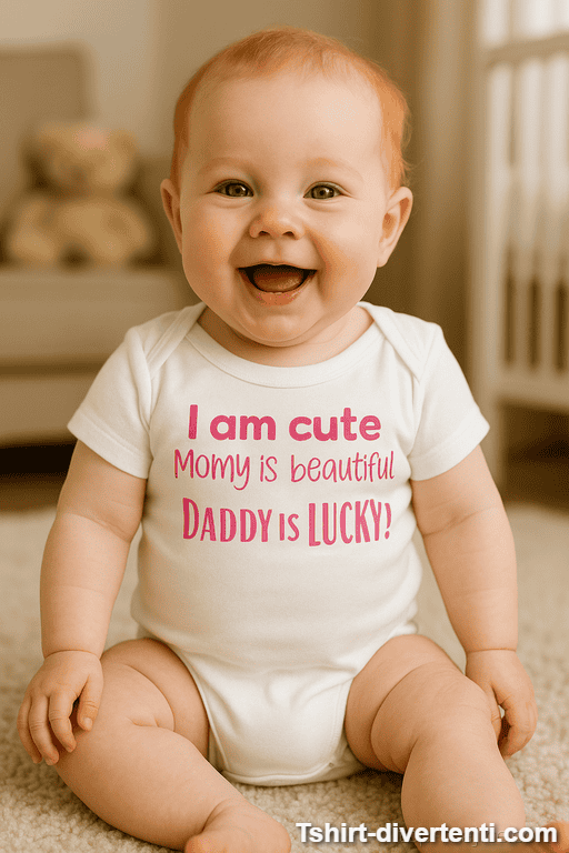 Body per neonati divertente I am cute