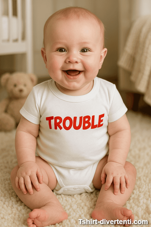 Body per neonati divertente Trouble