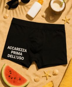 Boxer divertenti accarezza prima dell'uso