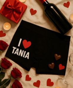 Boxer divertenti I love con nome a scelta