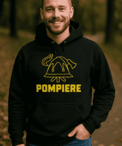 Felpa con cappuccio divertente pompiere