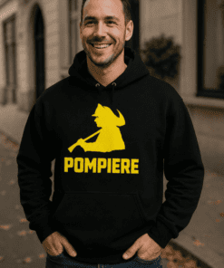 Felpa con cappuccio divertente Pompiere
