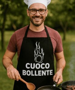Grembiule divertente cuoco bollente