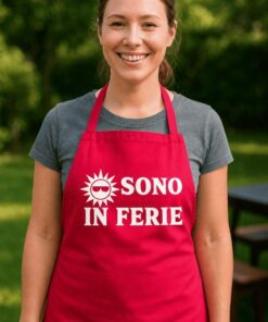 Grembiule divertente sono in ferie