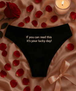 Intimo donna divertente If you can read this
