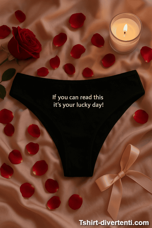 Intimo donna divertente If you can read this