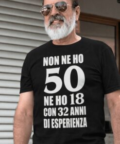 Maglietta divertente 50 anni di esperienza