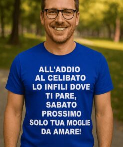 Maglietta divertente addio al celibato