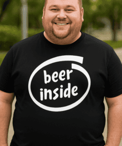 Maglietta divertente beer inside