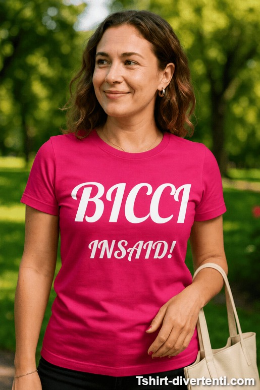 Maglietta divertente Bicci insaid