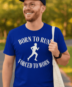 Maglietta divertente Born to run