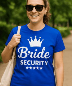 Maglietta divertente Bride Security