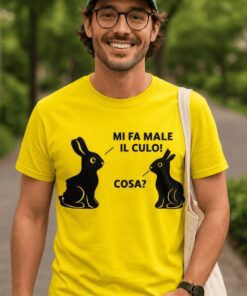 Maglietta divertente coniglietti pasquali