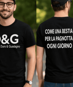 Maglietta divertente D&G Duro e Guadagno